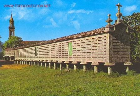 Postales: A Coru&ntilde;a / Horreo de Carnota - Foto 1