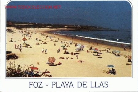 Postales: FOZ. PLAYA DE LLAS - Foto 1