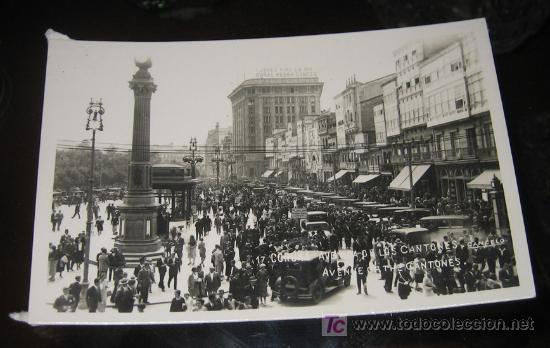 Postales: ANTIGUA POSTAL DE LA CORU&Ntilde;A - AVENIDA DE LOS CANTONES - ESCRITA - Foto 1
