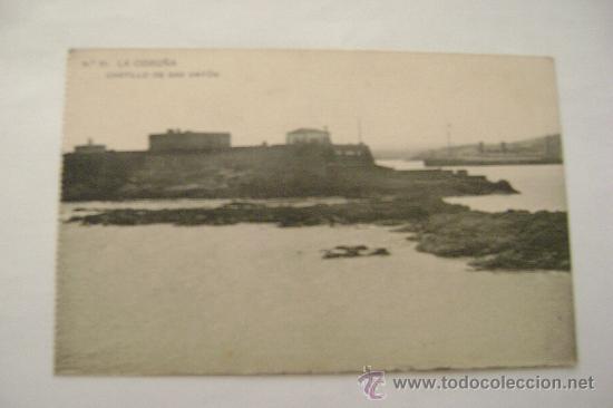 Postales: LA CORU&Ntilde;A.CASTILLO DE SAN ANTON  14004