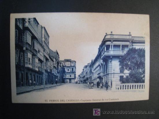 Postales: FERROL: CAPITANIA GENERAL DE LOS CANTONES. POSTAL - Foto 1