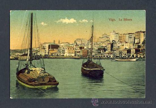 Postales: Postal de VIGO (Pontevedra): La Ribera. Barcas - Foto 1