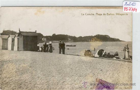 Postkarten: (PS-7714)POSTAL FOTOGRAFICA DE VILLAGARCIA-LA CONCHA PLAYA DE BA&Ntilde;OS