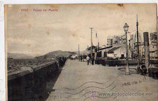Postales: VIGO - PASEO DEL MUELLE - Foto 1