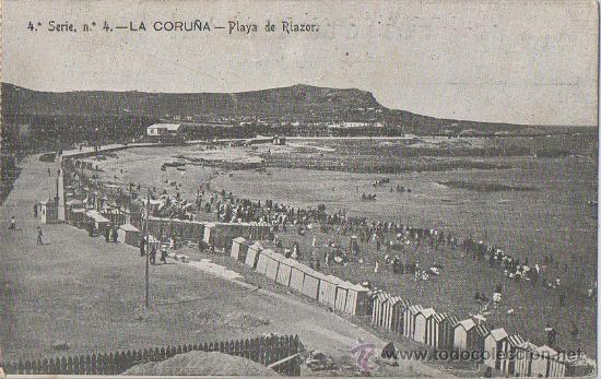 Postales: TARJETA POSTAL PLAYA DE RIAZOR LA CORU&Ntilde;A - Foto 1