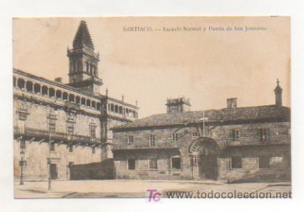 Postales: SANTIAGO. ESCUELA NORMAL Y PUERTA DE SAN JER&Oacute;NIMO. - Foto 1