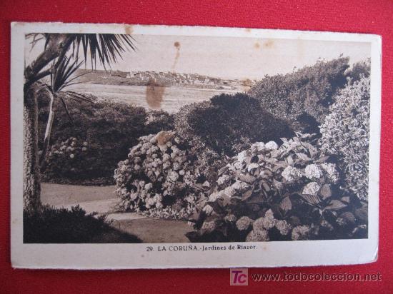 Postales: LA CORU&Ntilde;A - JARDINES DE RIAZOR - Foto 1