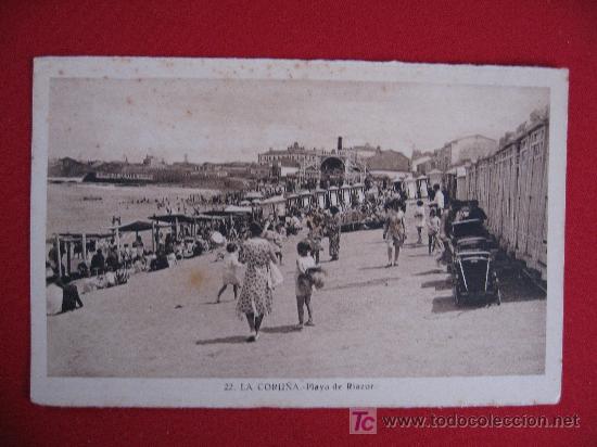 Postales: LA CORU&Ntilde;A - PLAYA DE RIAZOR - 22 - Foto 1