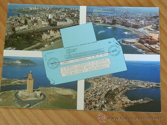 Postales: Postal de la Coru&ntilde;a. A&ntilde;os 60. - Foto 1