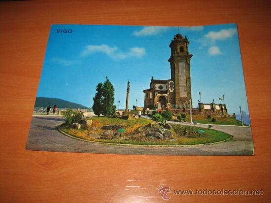 Postkarten: 177.-VIGO PARQUE MUNICIPAL DE LA GUIA MONUMENTO AL SAGRADO CORAZON DE JESUS EDI ARRIBAS CIRCULADA