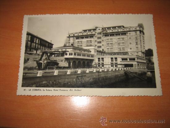 Cartoline: 87.-LA CORU&Ntilde;A.LASOLANA .HOTEL FINISTERRE .-EDI.ARRIBAS.-CIRCULADA 1948