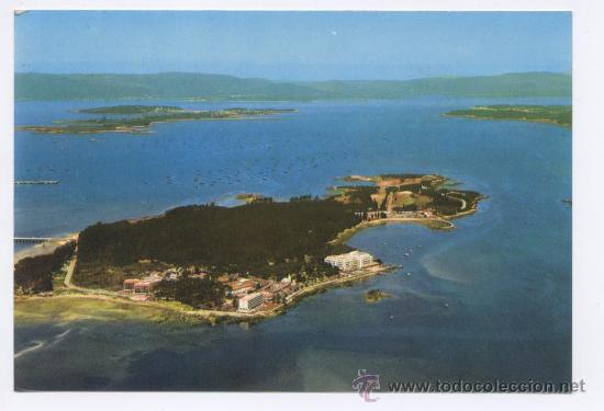 Postales: POSTAL ISLA DE LA TOJA (PONTEVEDRA) - VISTA A&Eacute;REA - 1981