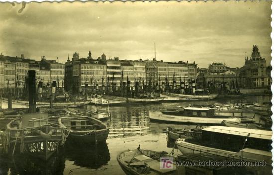 Postales: POSTAL LA CORU&Ntilde;A DARSENA - Foto 1