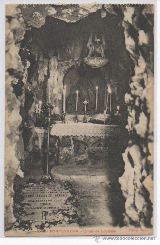 Postales: TARJETA POSTAL CRIPTA DE LOURIZAN PONTEVEDRA - Foto 1