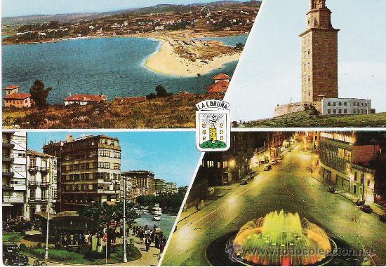 Postales: LA CORU&Ntilde;A - A&Ntilde;OS 60 - - Foto 1