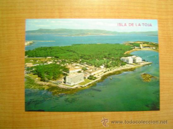 Postcards: POSTAL ISLA DE LA TOJA VISTA AEREA SIN CIRCULAR