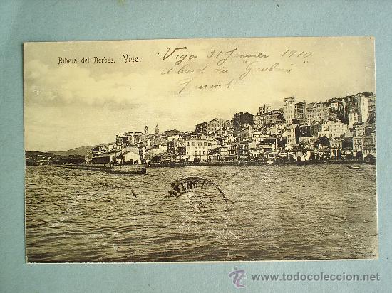 Postales: VIGO ,RIBERA DE BERBES CIRCULADA 1910 - Foto 1