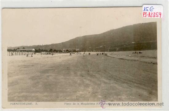 Postales: (PS-12359)POSTAL DE PUENTEDEUME-PLAYA DE LA MAGDALENA(CABA&Ntilde;AS)