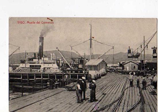 Postales: VIGO . MUELLE DEL COMERCIO - Foto 1