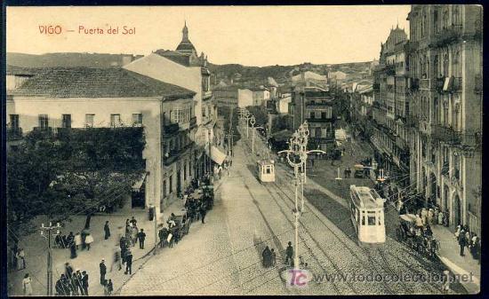 Postales: VIGO : Ed. J. Buceta - Puerta del Sol - Foto 1