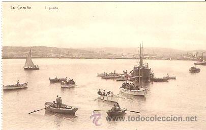 Postales: POSTAL LA CORU&Ntilde;A EL PUERTO - Foto 1
