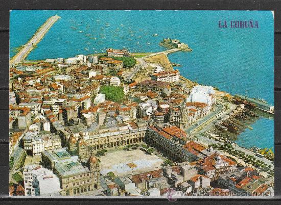 Postales: 729 - LA CORU&Ntilde;A. VISTA A&Eacute;REA - Foto 1