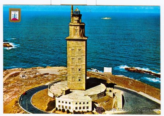 Postales: LA CORU&Ntilde;A - TORRE DE HERCULES (1976) - Foto 1