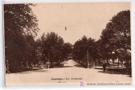 Postais: TARJETA POSTAL DE SANTIGO, CORU&Ntilde;A. LA ALAMEDA