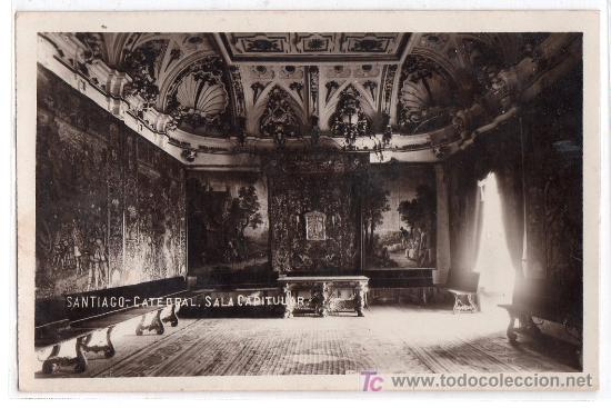 Postkarten: TARJETA POSTAL DE SANTIGO, CORU&Ntilde;A. CATEDRAL, SALA CAPITULAR