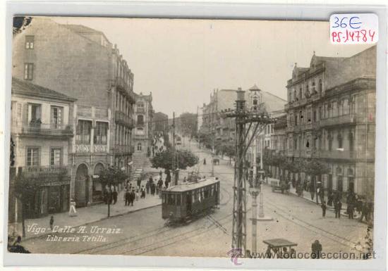 Postkarten: (PS-14784)POSTAL FOTOGRAFICA DE VIGO-CALLE A.URRAIZ.TRANVIA