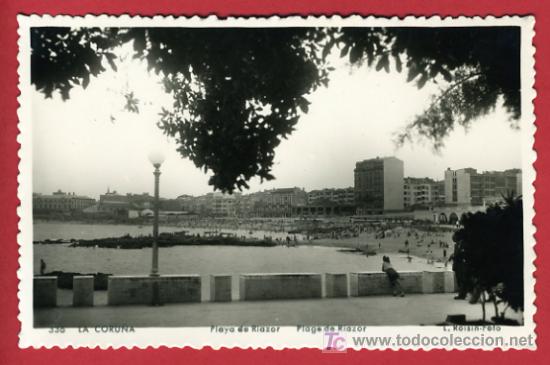 Postales: LA CORU&Ntilde;A, PLAYA DE RIAZOR,   P34414 - Foto 1