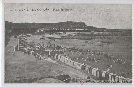 Postales: TARJETA POSTAL PLAYA DE RIAZOR LA CORU&Ntilde;A - Foto 1