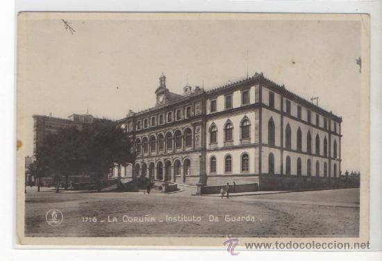 Postales: TARJETA POSTAL INSTITUTO DA GUARDA LA CORU&Ntilde;A - Foto 1