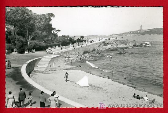 Postales: LA CORU&Ntilde;A, PASEO DE MIRAMAR, RIAZOR,   P36344 - Foto 1