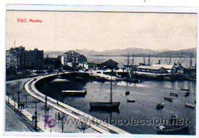 Postales: Vigo. Muelles. thomas Barcelona. Sin circular. - Foto 1