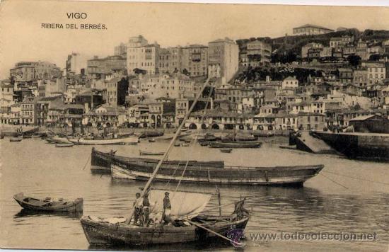 Postales: VIGO(PONTEVEDRA).-RIBERA DEL BERB&Eacute;S - Foto 1