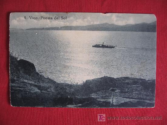 Postales: VIGO - PUESTA DE SOL - Foto 1