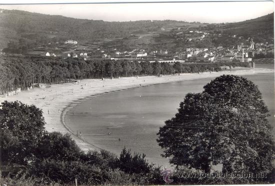 Postales: TARJETA POSTAL DE PUENTEDEUME PLAYA DE CABA&Ntilde;AS LA CORU&Ntilde;A - Foto 1