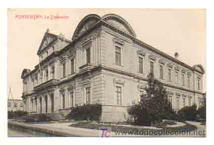 Postales: PONTEVEDRA. LA DIPUTACI&Oacute;N. (THOMAS, 345) - Foto 1