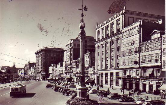 Postales: la coru&ntilde;a los cantones y el obelisco - Foto 1
