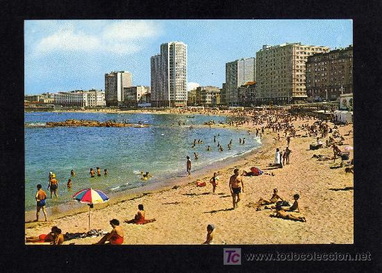 Postales: LA CORU&Ntilde;A - PLAYA DE RIAZOR - NO CIRCULADA. - Foto 1