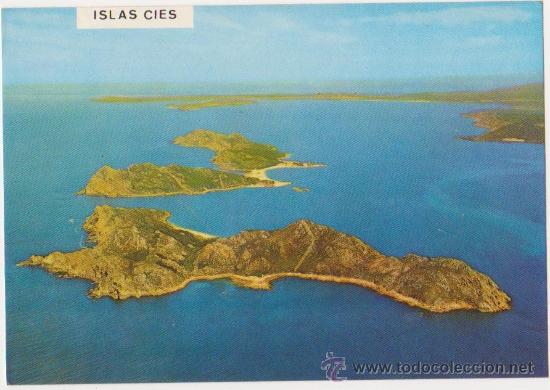 Postales: Islas Cies Ria de Vigo vista aerea,Postales Fama-Vigo