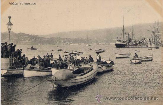 Postales: VIGO (PONTEVEDRA).- EL MUELLE - Foto 1