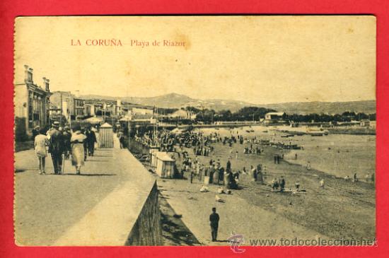 Postales: la coru&ntilde;a, playa de riazor,   P41756 - Foto 1