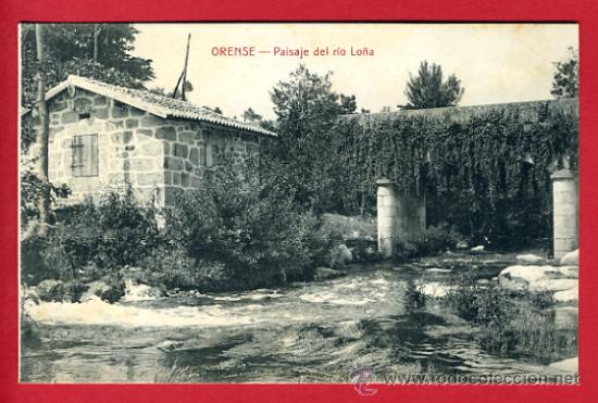 Postkarten: orense , paisaje del rio lo&ntilde;a , casta&ntilde;eira y alvarez  , P44070