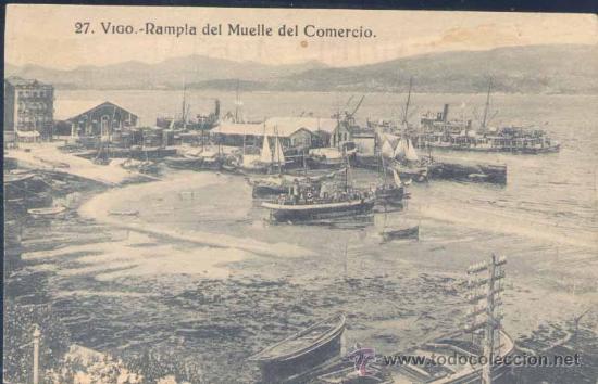 Postales: VIGO (PONTEVEDRA).- RAMPLA DEL MUELLE DEL COMERCIO - Foto 1