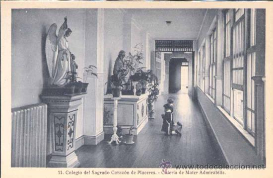 Postais: PONTEVEDRA.- COLEGIO DEL SAGRADO CORAZ&Oacute;N DE PLACERES.-GALER&Iacute;A MATER ADMIRABILIS