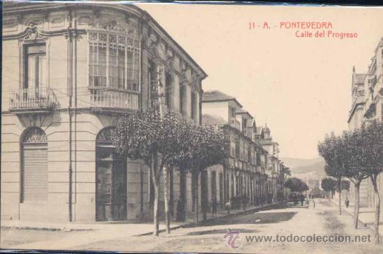 Postais: PONTEVEDRA.- CALLE DEL PROGRESO