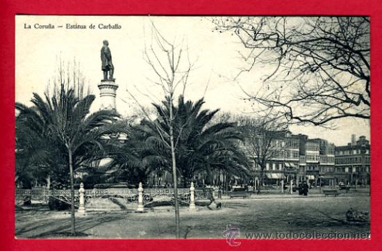 Postkarten: coru&ntilde;a, galicia, estatua de carballo,      p44113