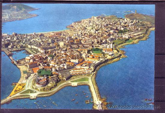 Postales: LA CORU&Ntilde;A - VISTA AEREA - Foto 1